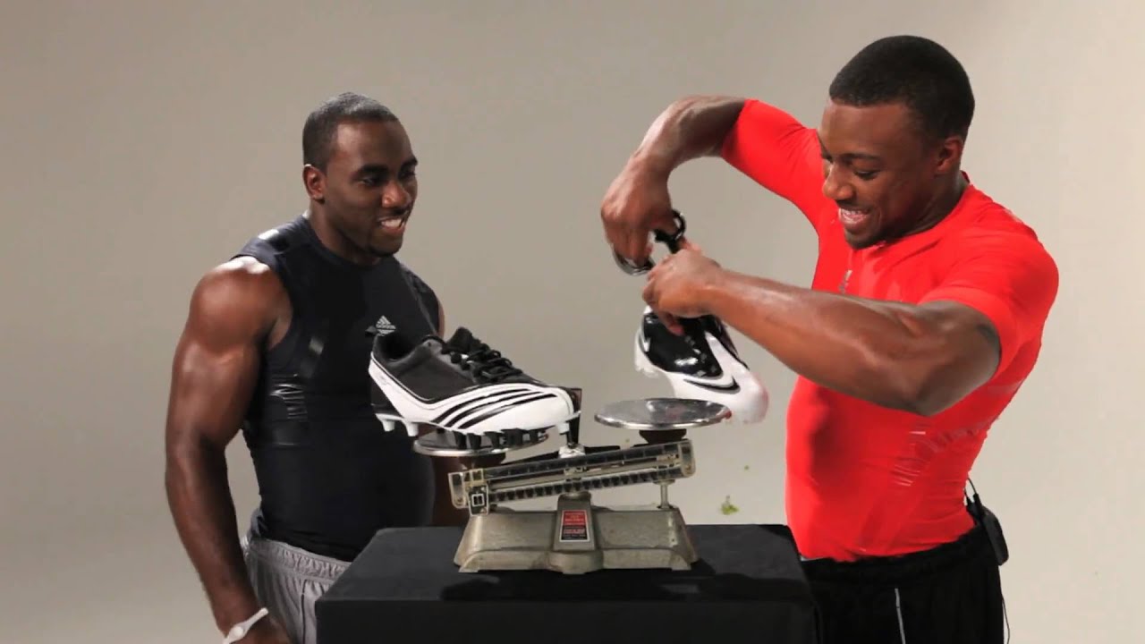 CJ Spiller and Eric Berry Reveal the Lightest Cleat in Football - adiZero Scorch