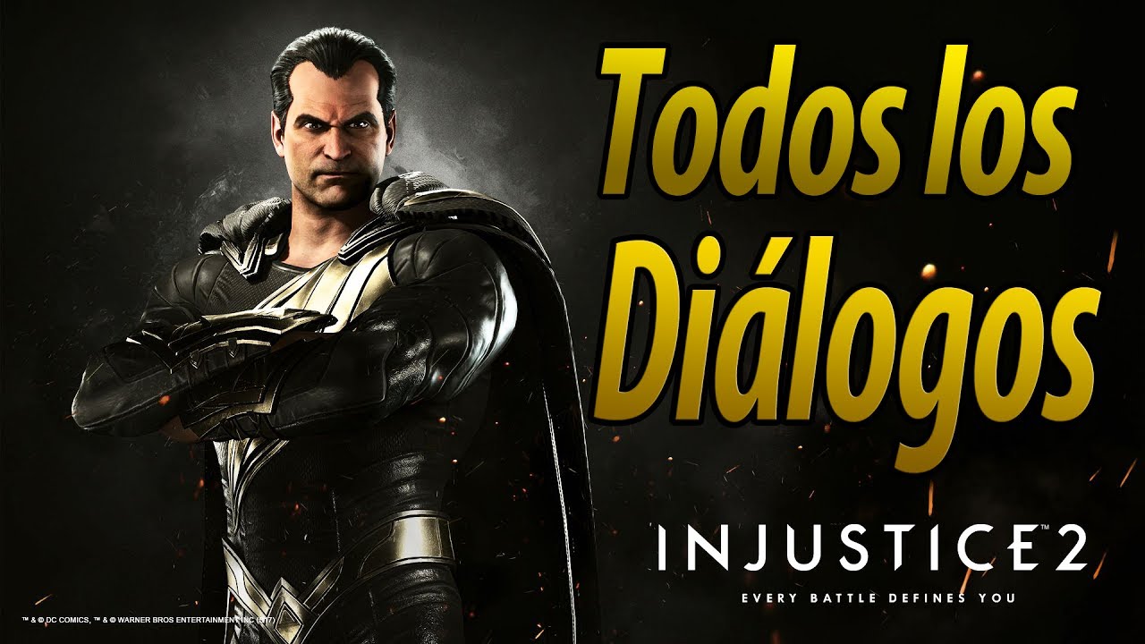 Injustice 2 | Español Latino | Todos los Diálogos | Black Adam | PS4 |