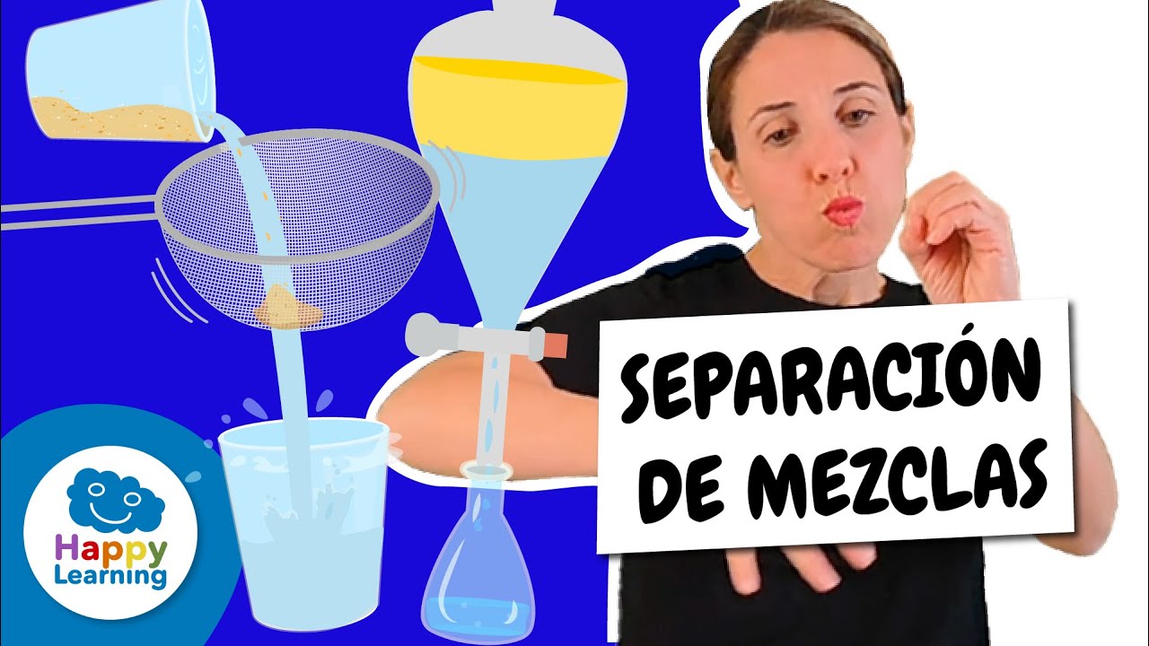 👩&zwj;🔬 Separaci&oacute;n de Mezclas en Lengua de Signos | V&iacute;deos Educativos para Ni&ntilde;os | @HappyLearningES