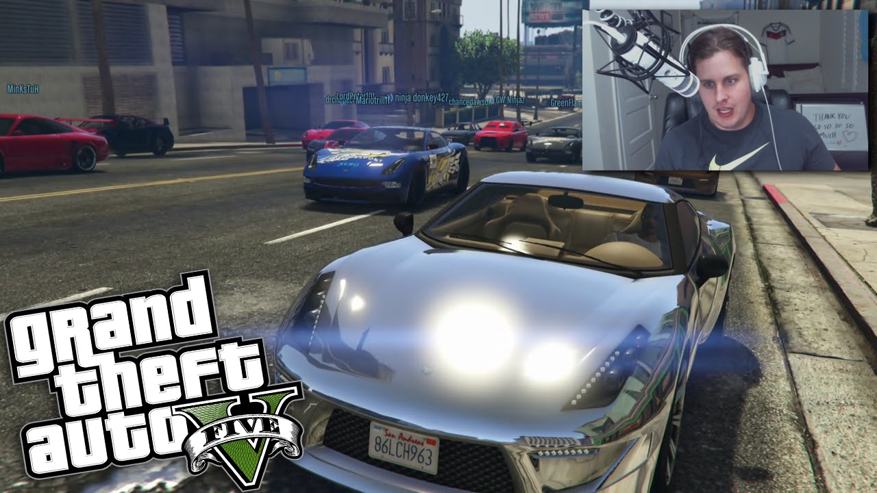 TRY HARD GTA RACE! GRAND THEFT AUTO 5 (FUNNY MOMENTS)