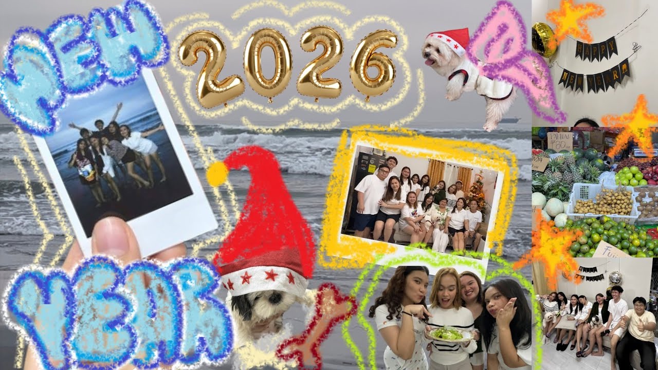 Life Recently: 2026, beach, with the whole couzis! 🍾🌊🍃