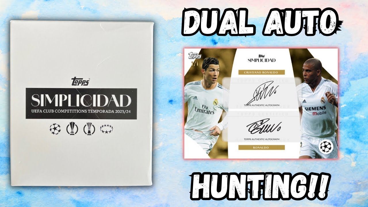 NEW! Topps Simplicidad UCC 2023/24 box opening! Hunting for Ronaldo!