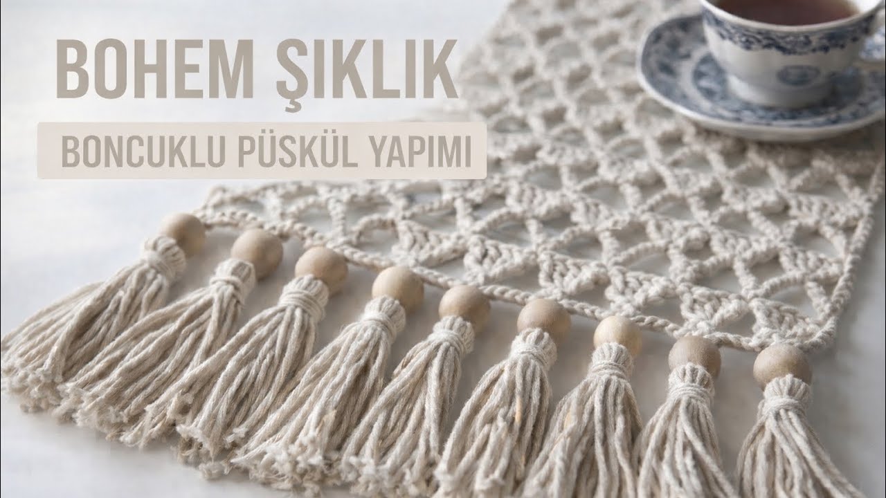 Bu Detay Her Şeyi Değiştirir! | En Kolay Boncuklu Püskül Tekniği 🧶