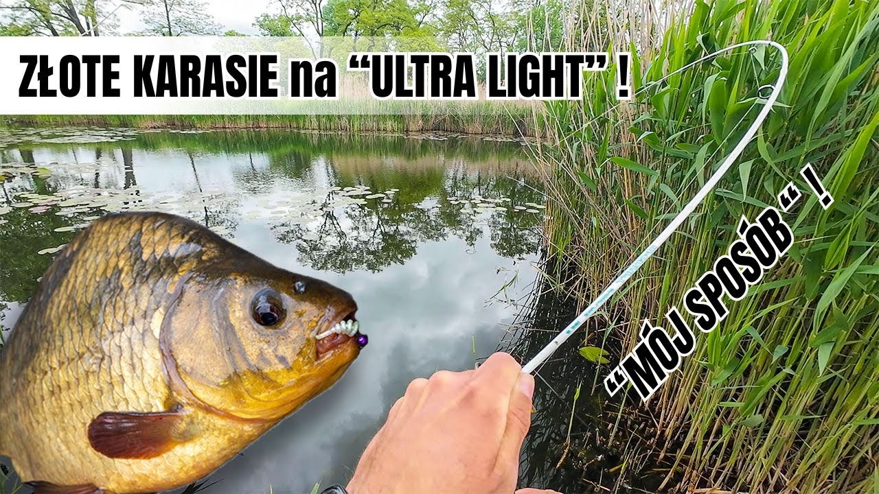 Łowienie Złotych Karasi na Ultra Light - Totalna Niespodzianka!