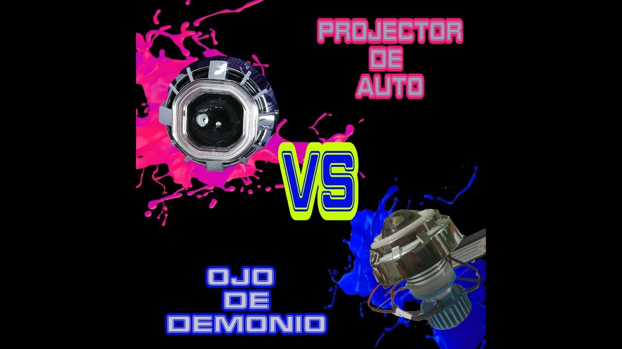 Comparativo de ojo de demonio para moto vs projector para auto
