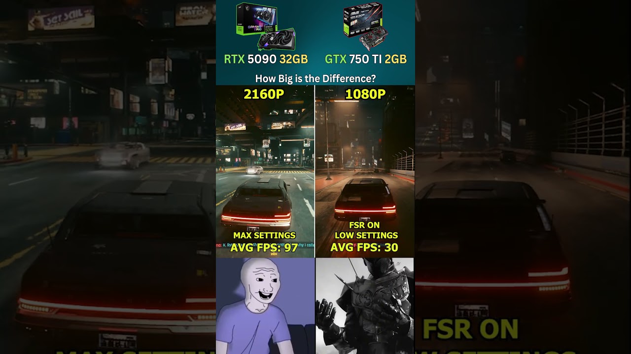 GTX 750 TI vs RTX 5090 &ndash; Can a 2014 Budget GPU Stand Against a 2025 Beast? #pcgaming #gaming