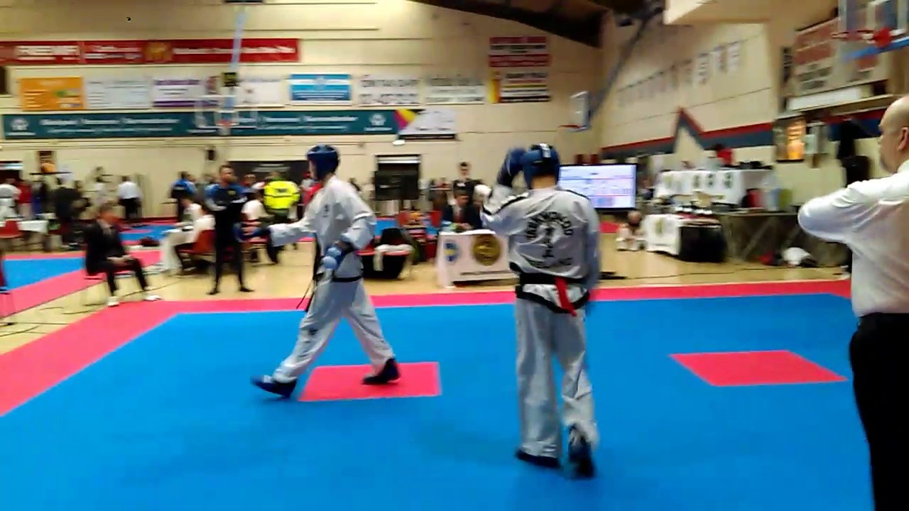 Hong Looi vs Adam Shelley Teakwondo ITF Cork Open 2017