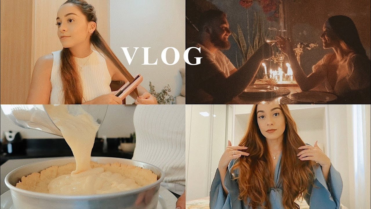 VLOG | Alisei o cabelo, jantar do dia dos namorados & receitas.
