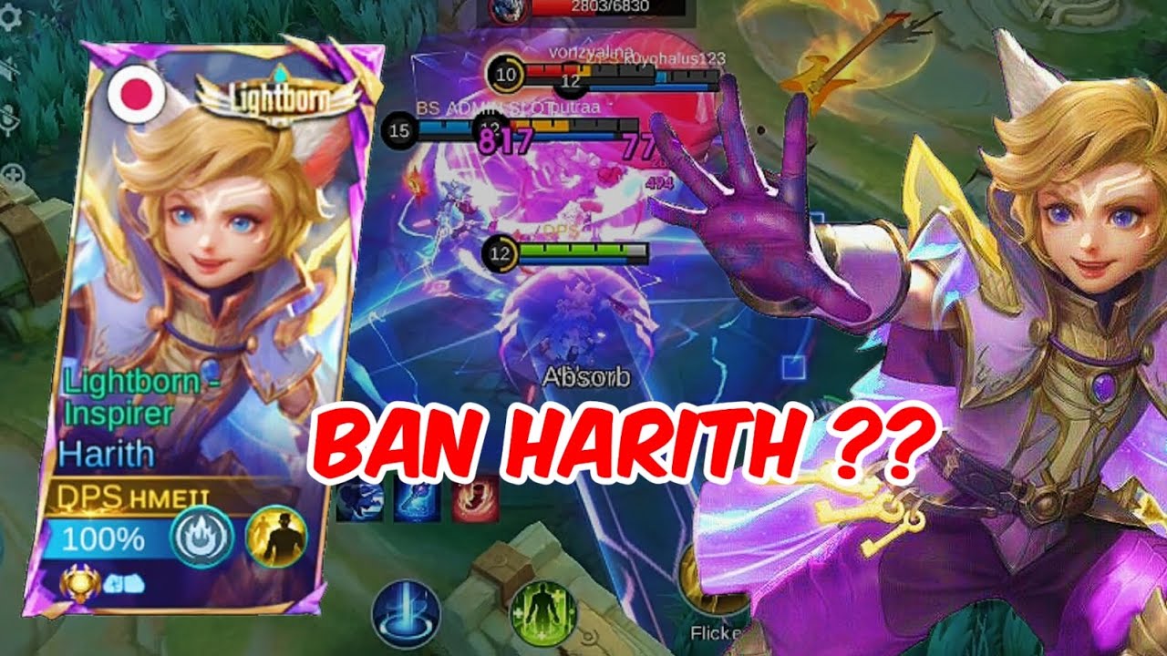 GAME PLAY HARITH GOLD LANE VS MIYA | #mobilelegends