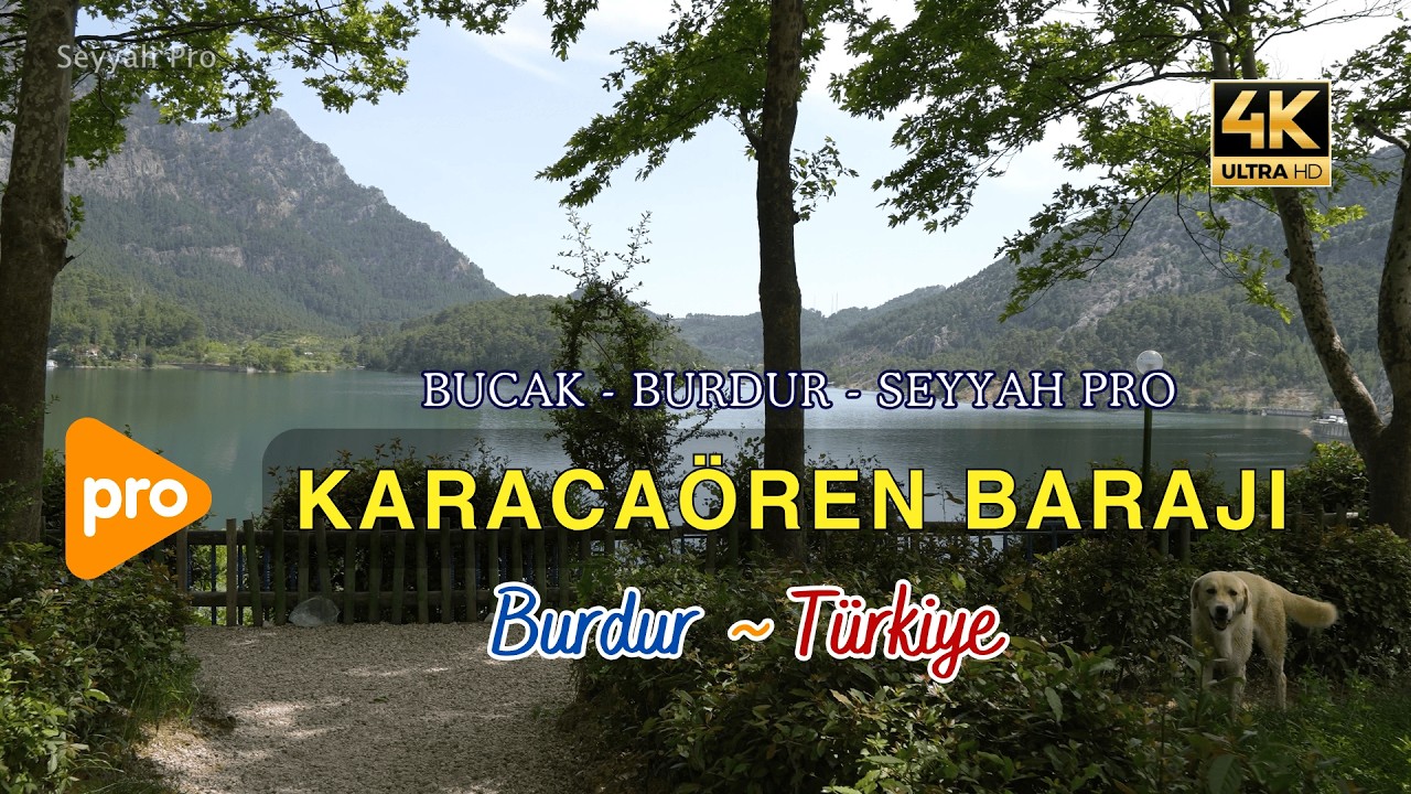 Burdur’un Saklı Cenneti: Karacaören Barajı Manzarası 4K Pro | Bucak - Burdur
