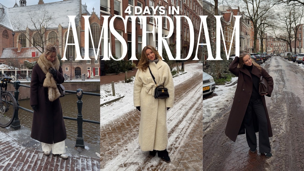 what I wore in Amsterdam | winter outfit inspo, city break vlog