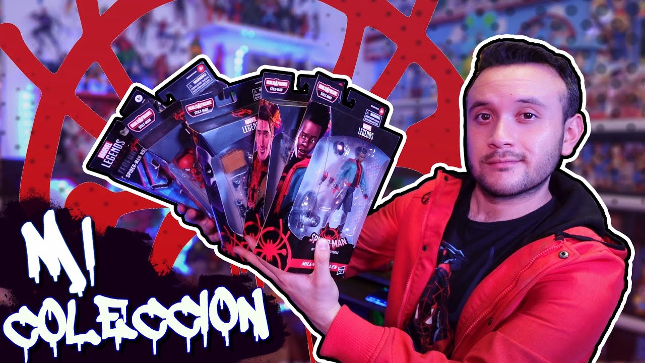 MI COLECCIÓN DE SPIDER-MAN INTO THE SPIDER-VERSE DE MARVEL LEGENDS // Geezuz González