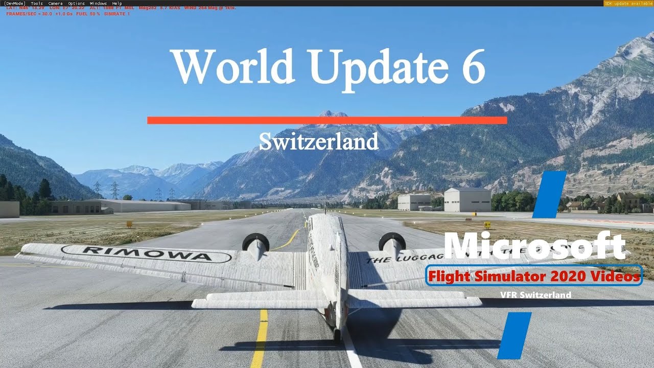 Microsoft Flight Simulator 2020 | Sim Update 6 | Switzerland