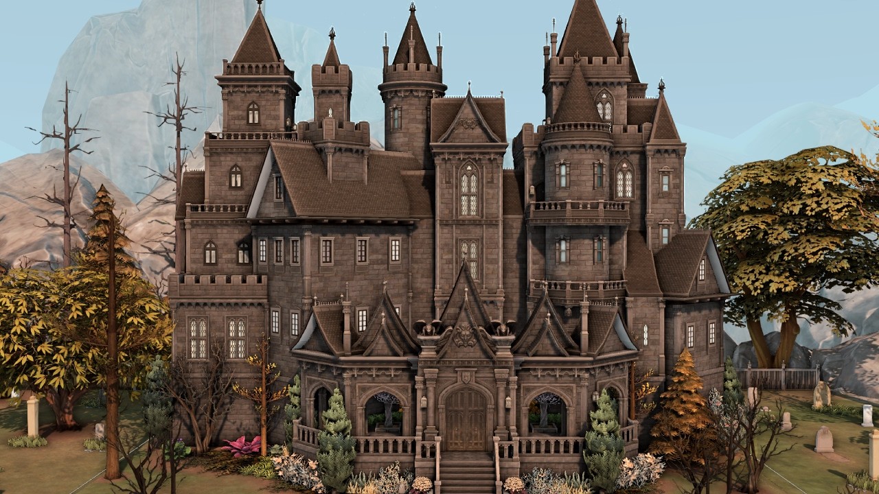 Gothic Vampire Castle | The Sims 4 | Stop Motion | Nocc