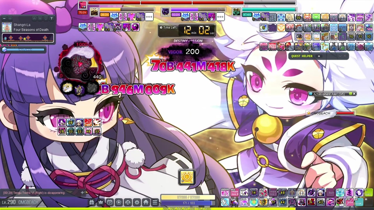 [MapleSEA Aquila] Kanna Destiny Hard Kaling Clear