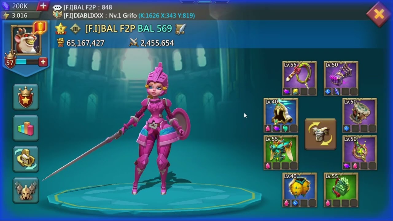New Kingdom 1626 Testing My Gear On Dragon Arena