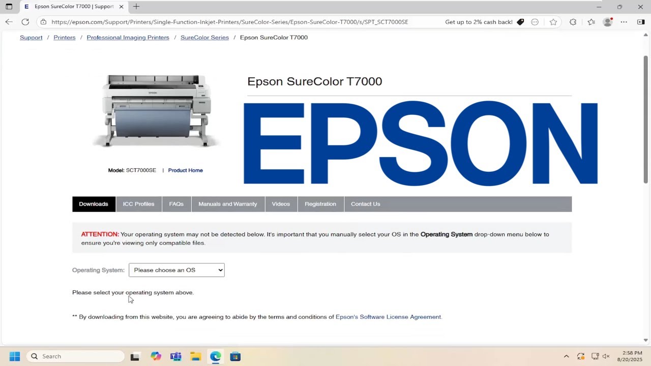 How To Install and Setup Epson SureColor T7000 Printer [Guide]
