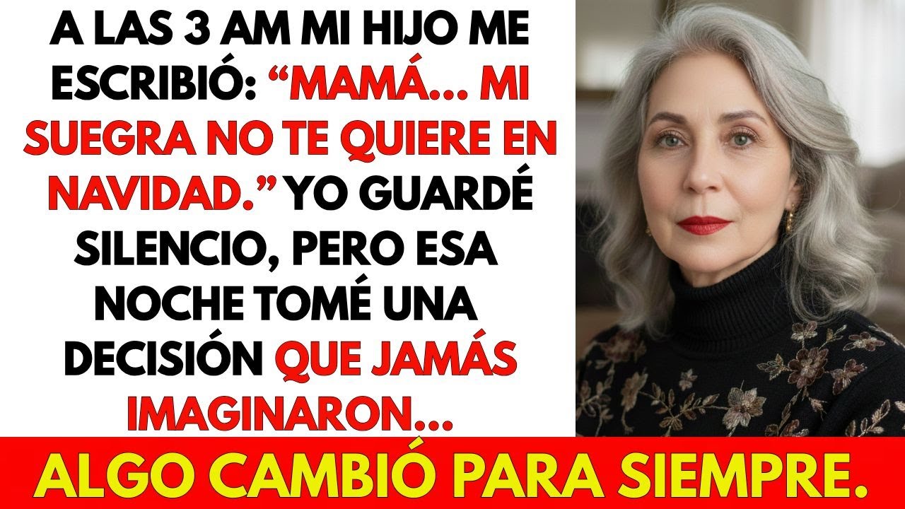 Mi Hijo Dijo: “¡Mamá, Mi Suegra No Te Quiere En Navidad!”. Él No Esperaba Mi Respuesta…