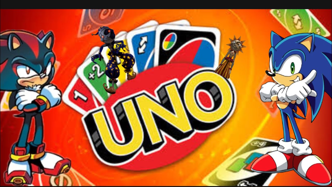 Sonic and shadow play uno with Sun and Moon