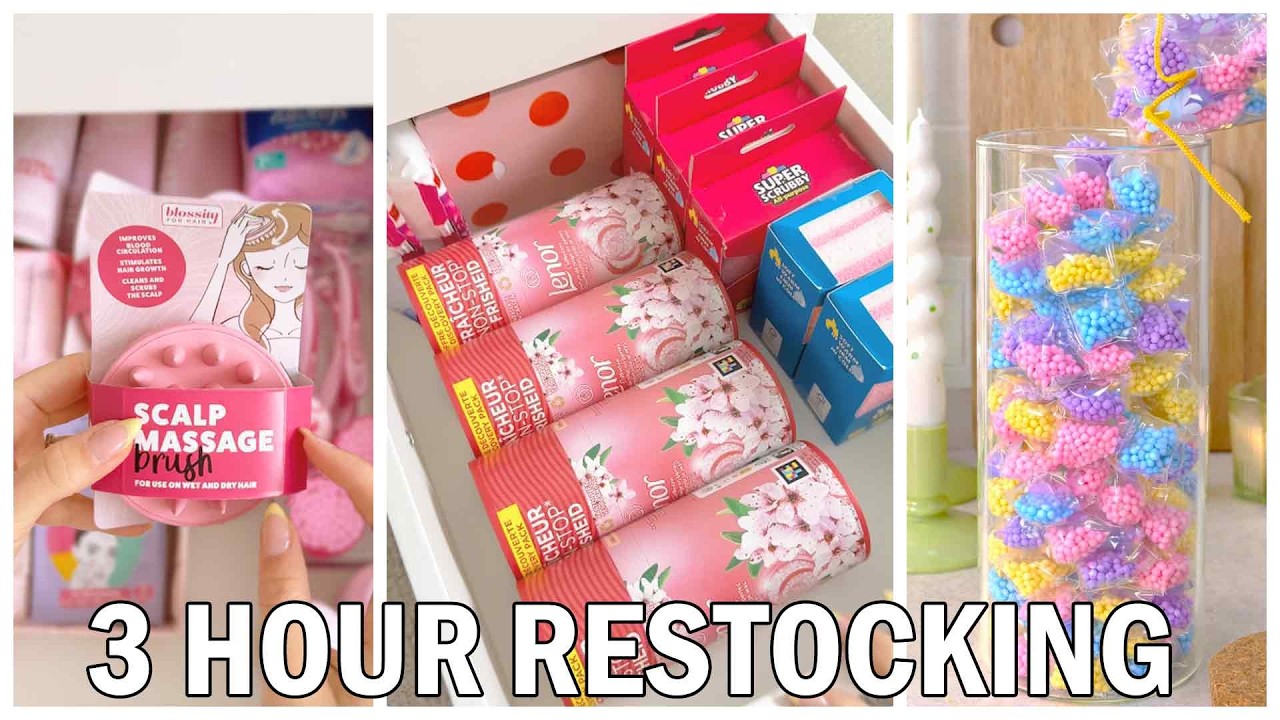 3 Hours of Satisfying Restocking ASMR ✨| Fridge, Store & Shelf Restocking for Sleep