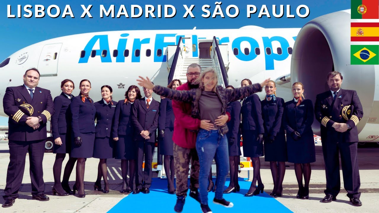 World Trip Viajando Air Europa de Lisboa para São Paulo com conexão em Madrid Trip Report