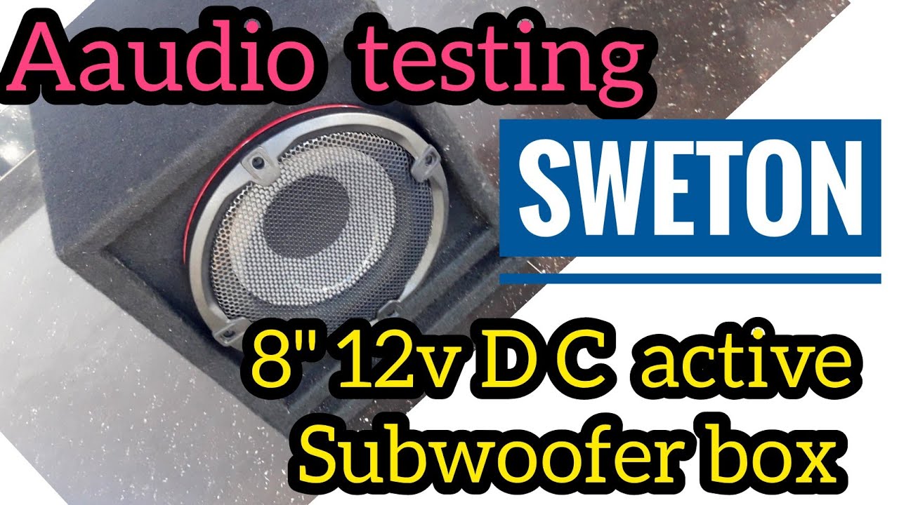 8inch subwoofer box audio testing and details 7tech audios