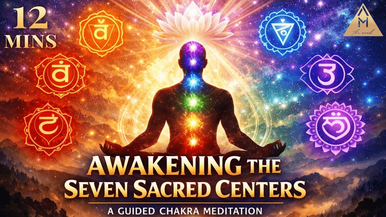 Awaken All 7 Chakras in 12 Minutes 🪷 7 Chakra Guided Meditation 🪷 Clear Blockages, Heal and Align