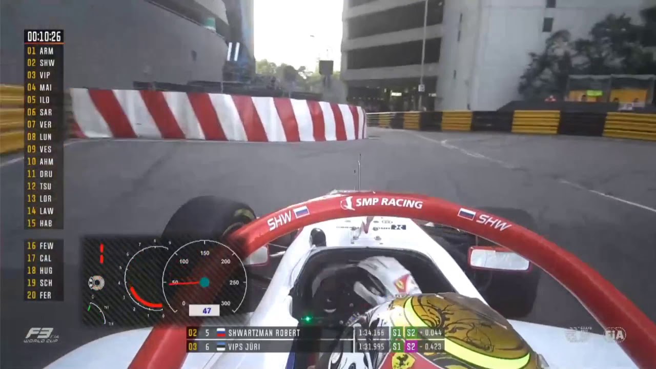 Juri Vips takes pole on Friday with a stunning 2:04.997 at Macau - F3 World Cup Qualifying