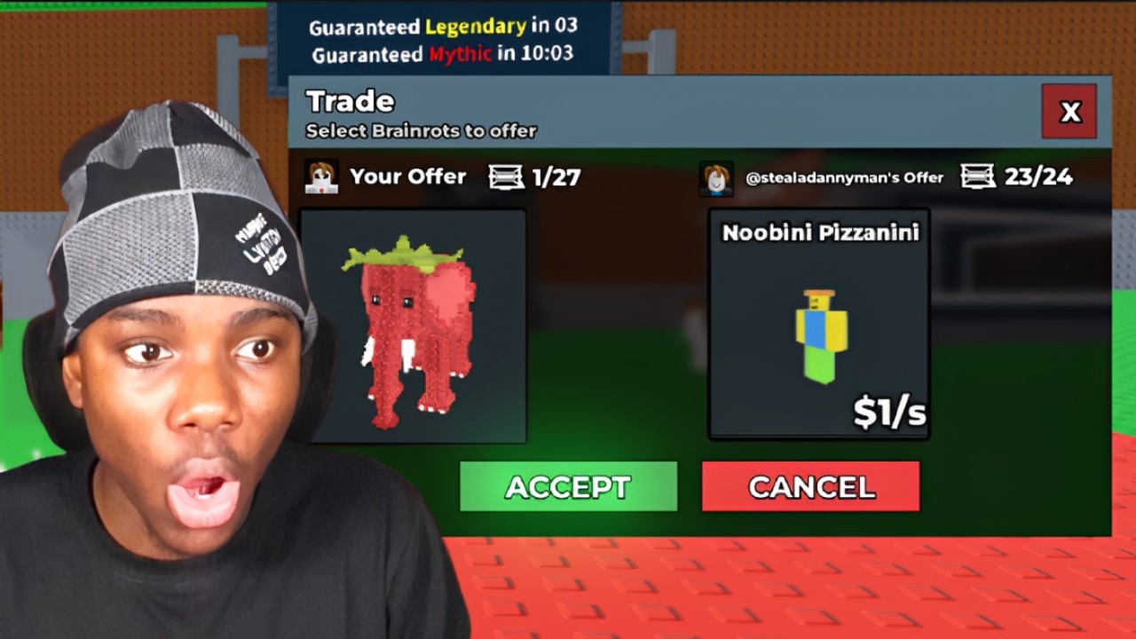 TRADING/PVPING Viewers In Steal a Brainrot