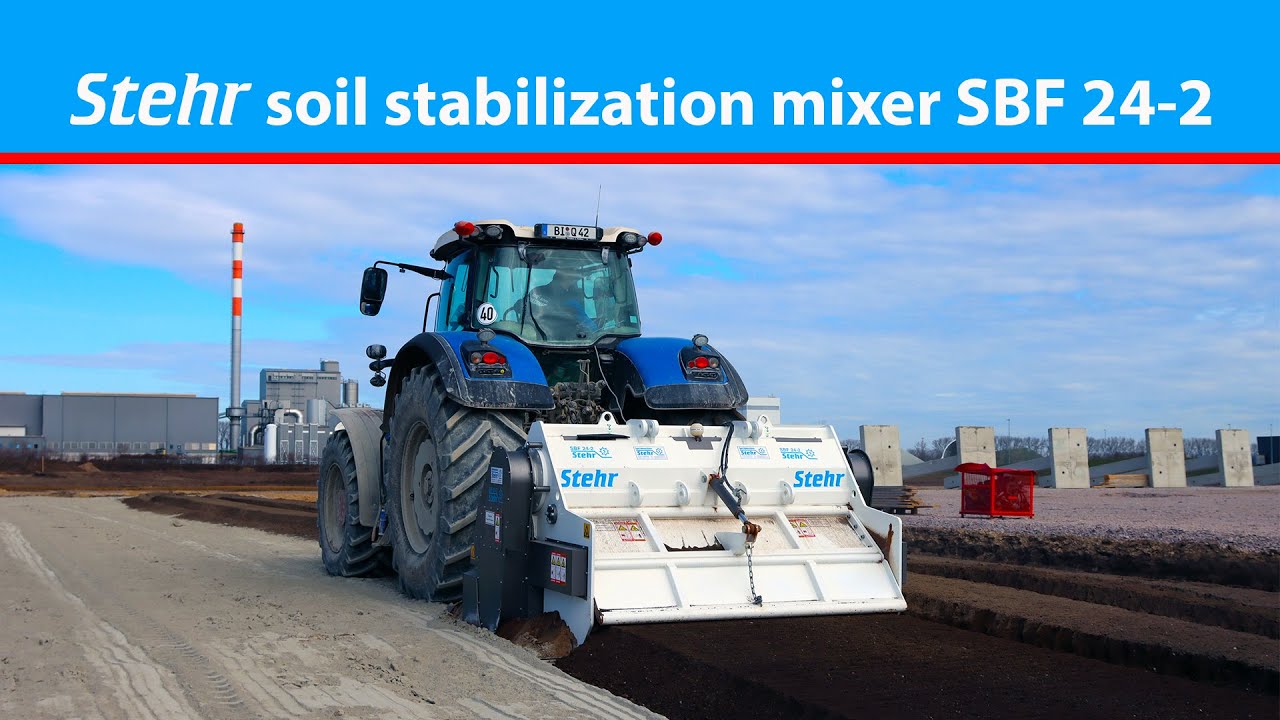 Stehr soil stabilization mixer | works on a german autobahn