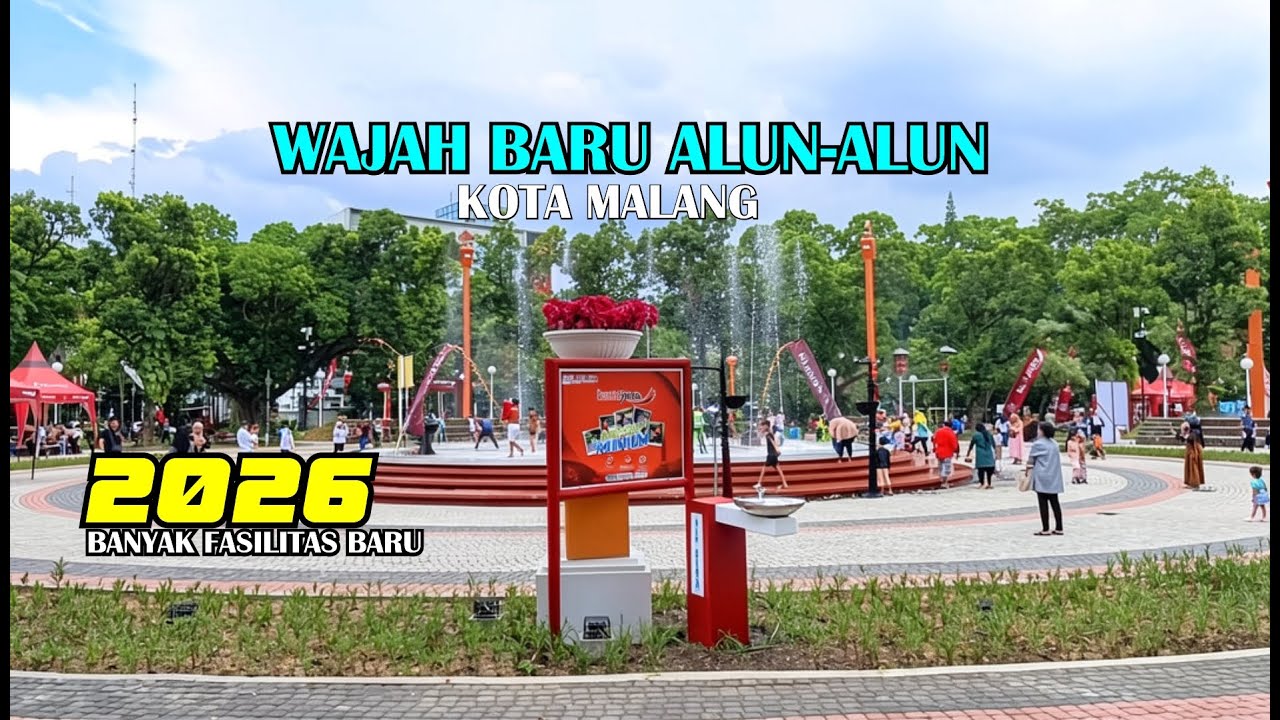 OPENING ALUN-ALUN KOTA MALANG 2026|LANGSUNG RAMAI #jangkauanluas #malanghits#trending#fypシ#Alsansa