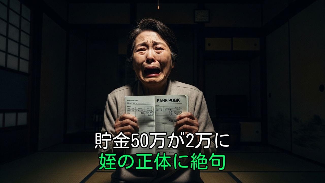 71歳独身、貯金50万が3ヶ月で2万に…姪の「裏切り」と衝撃の正体