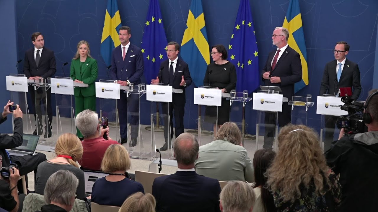 Statsministern håller pressträff