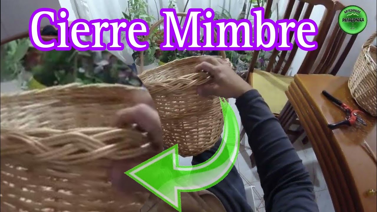 CANASTA MIMBRE TERMINACIÓN TRENZADO. CURSO GRATIS. #canasta #artesania #diy #manualidades.