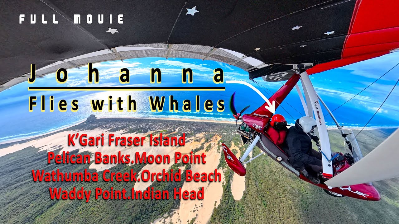 Johanna Flies with Whales Fraser Island Wathumba Moon Point Orchid Beach Indian Head Pelican Banks