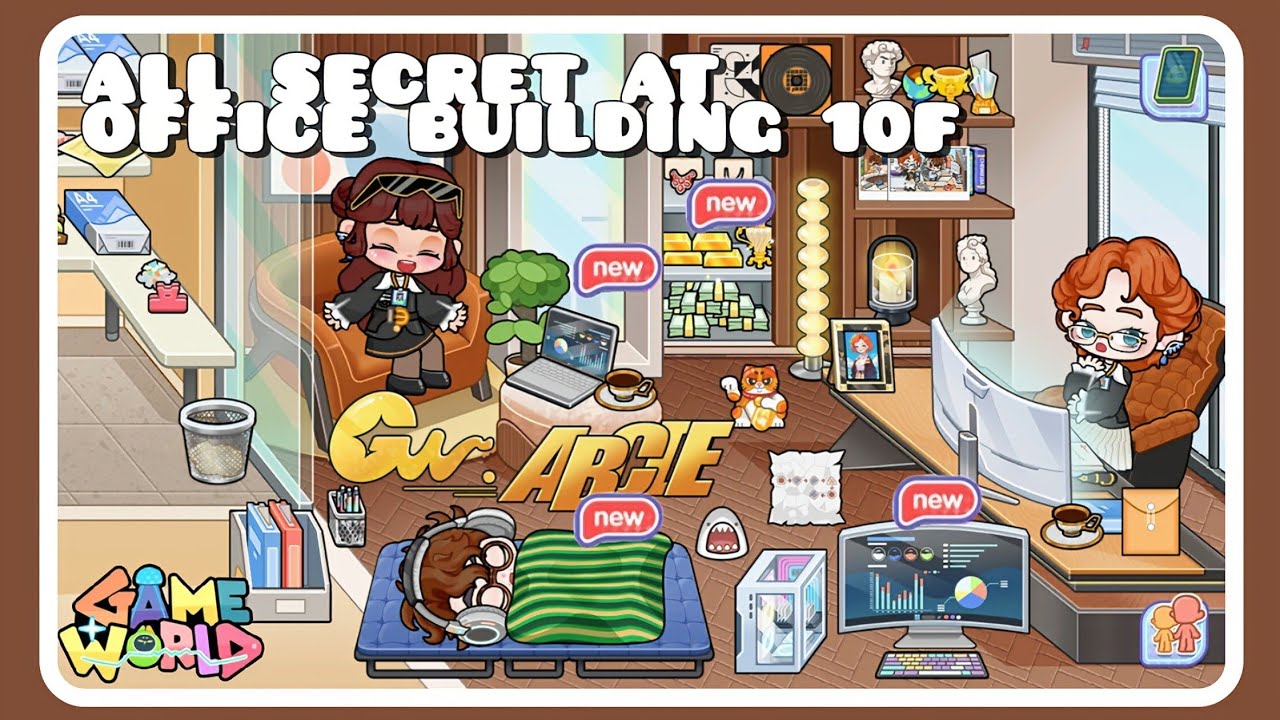 All Secret at Office Building 10F | GAME WORLD LIFE STORY BABYBUS 