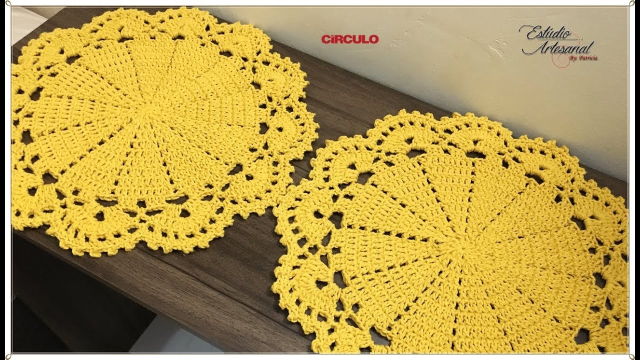 Sousplat econômico | fácil e rápido | crochet stitches | Tutorial