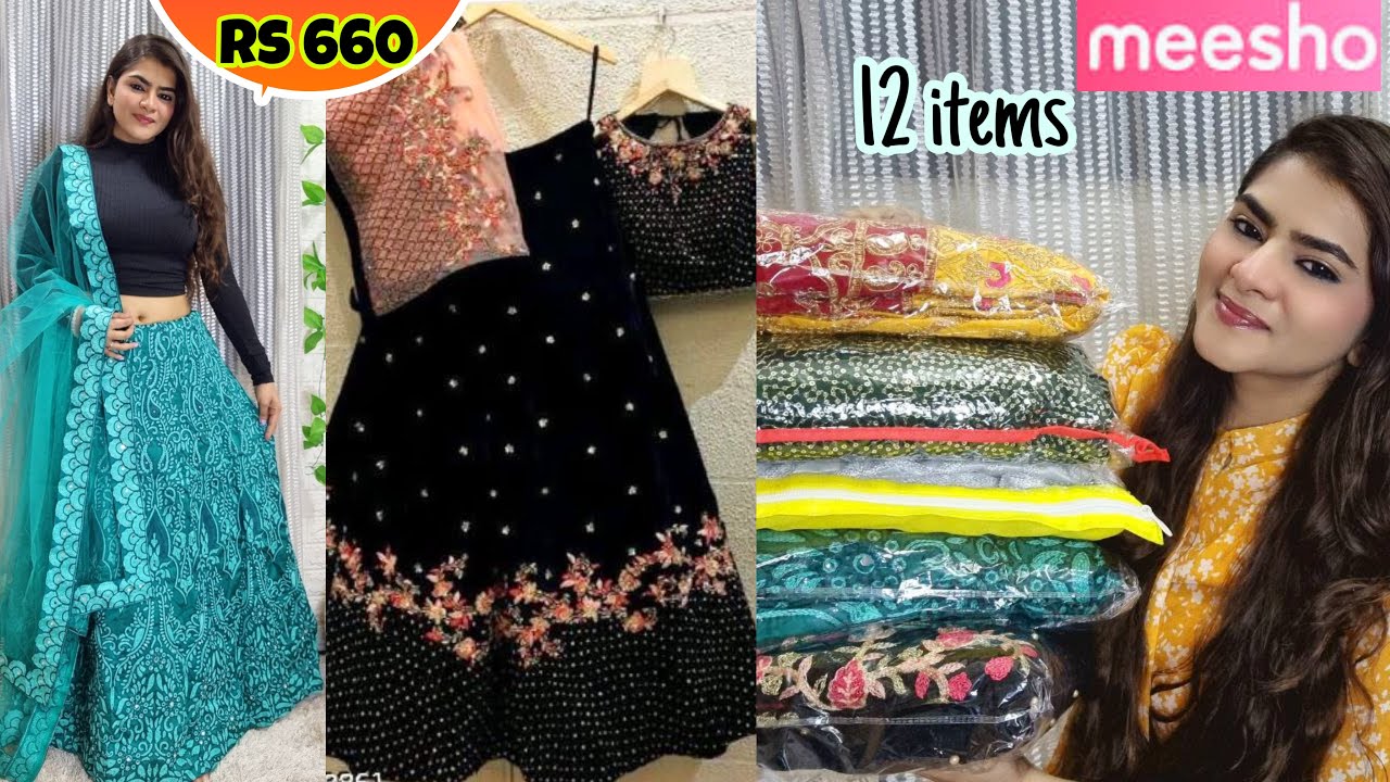 Meesho Lehenga Haul Under Rs 670 - 1000 | Meesho Festivewear Lehenga | Meesho Jewelry Haul | #Meesho