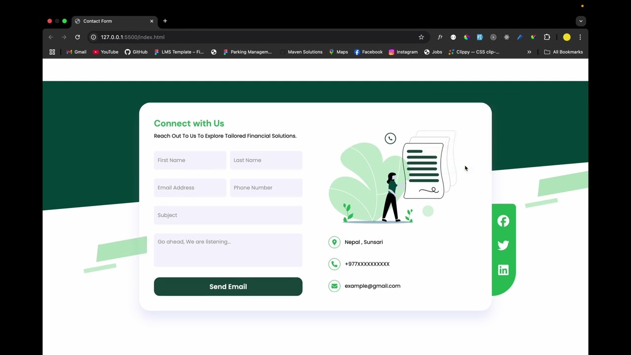 Animated Contact Form