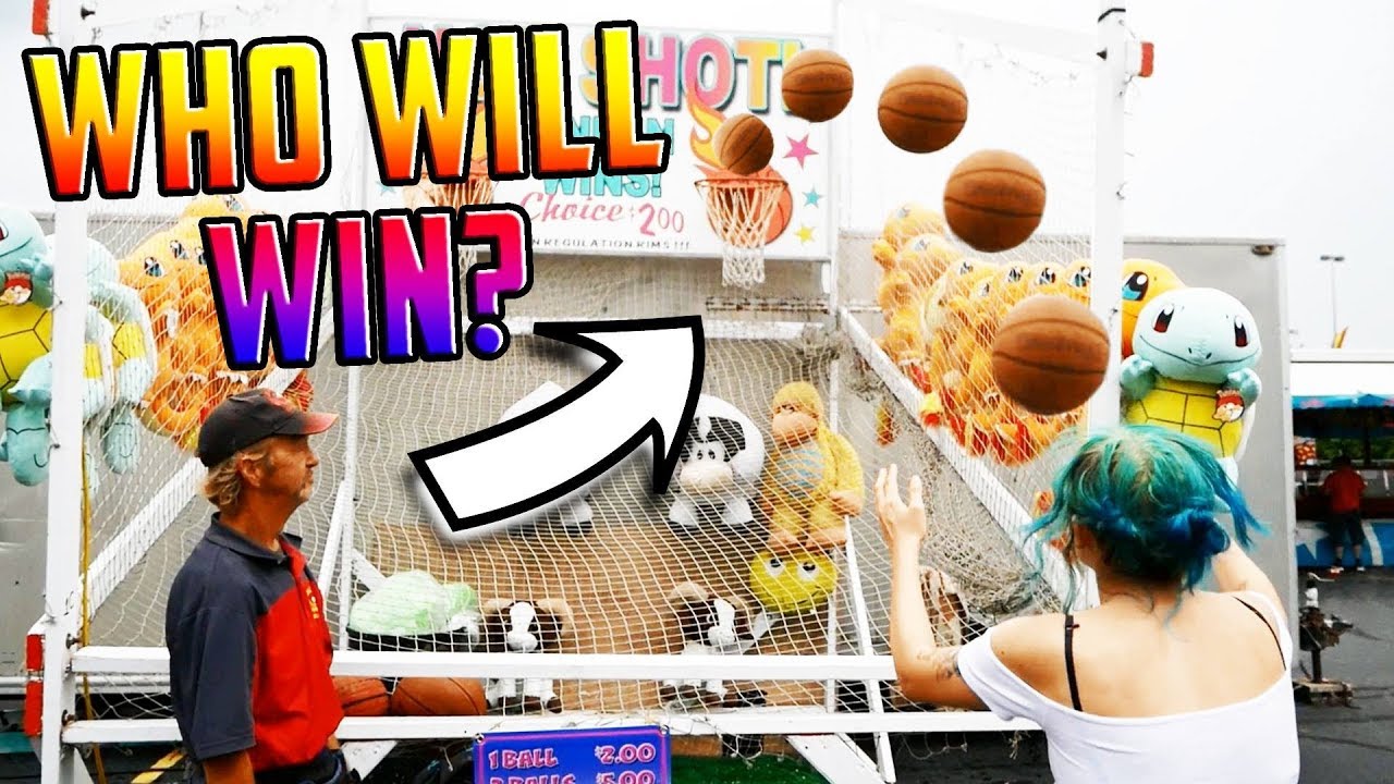 Playing Rigged Carnival Games With Craniacs! Who Will Win First?? ArcadeJackpotPro