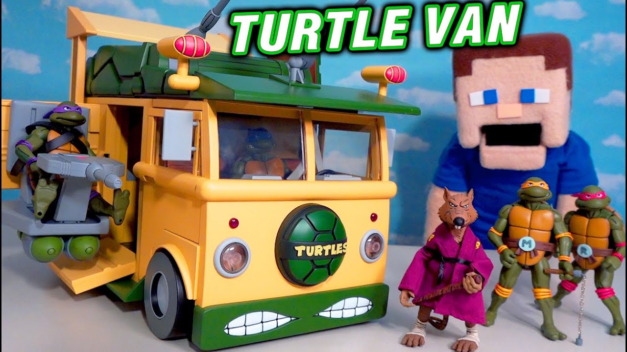 Ninja Turtles NECA 1980's Cartoon Turtle Van EXCLUSIVE Vehicle Playset