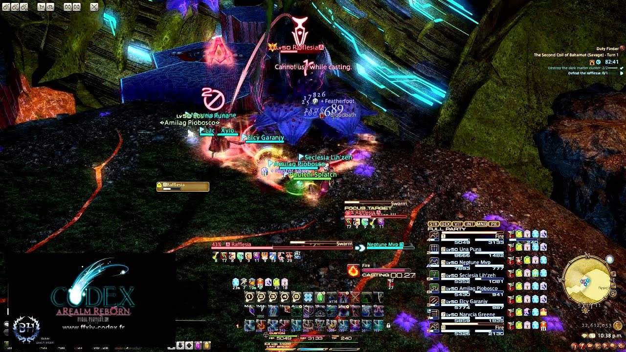FFXIV : ARR - Second Coil Savage - Rafflesia Turn 6  First FR (Black Mage PoV) By Black Hope