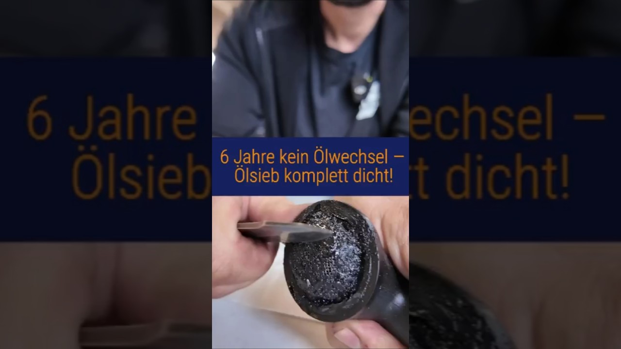 😱6 Jahre kein &Ouml;lwechsel &ndash; so sieht das Sieb aus! #&Ouml;lwechsel #Autos #Kfzwerkstatt #autowissen #kfz
