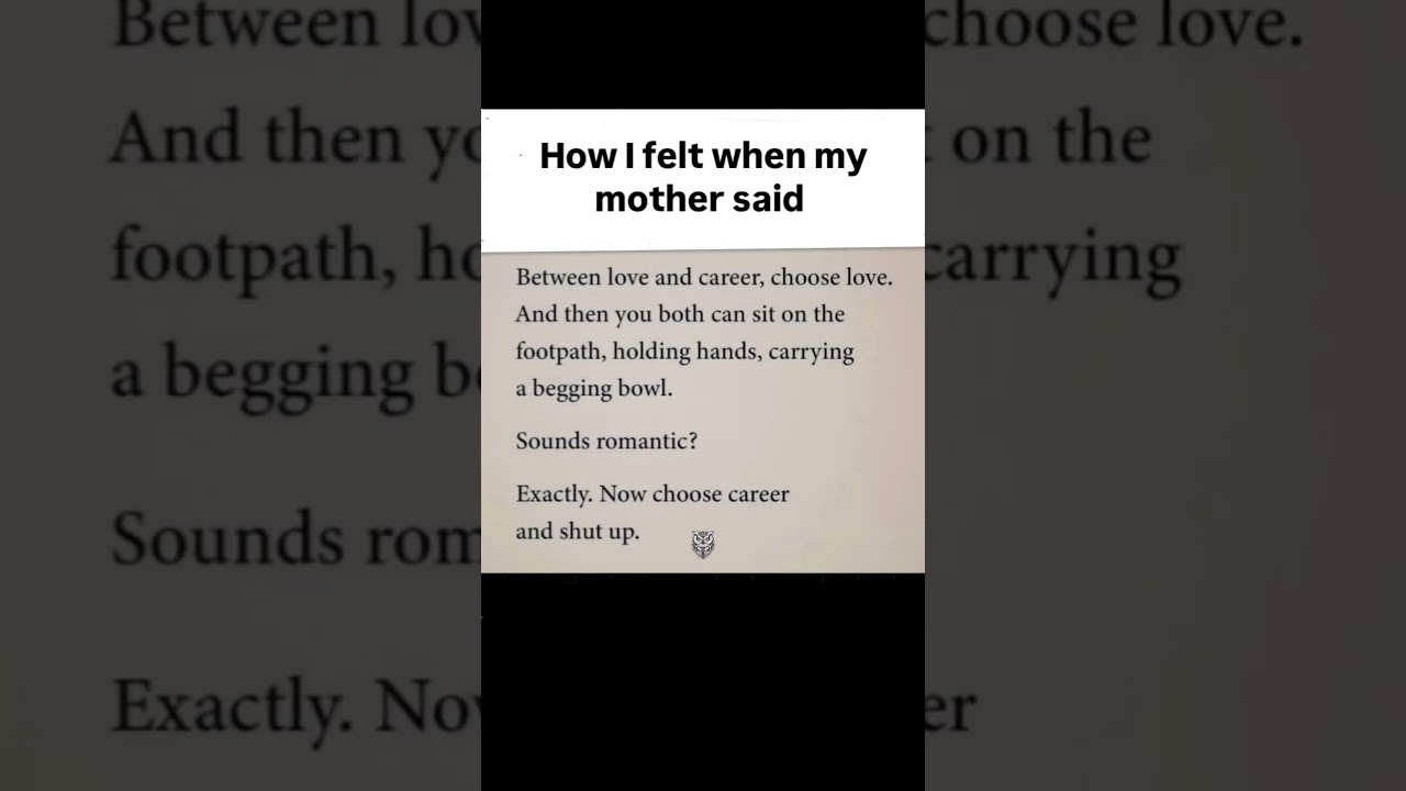 When Mom Chooses Your Career Over Love #Shorts #FunnyRelatable #DesiMom