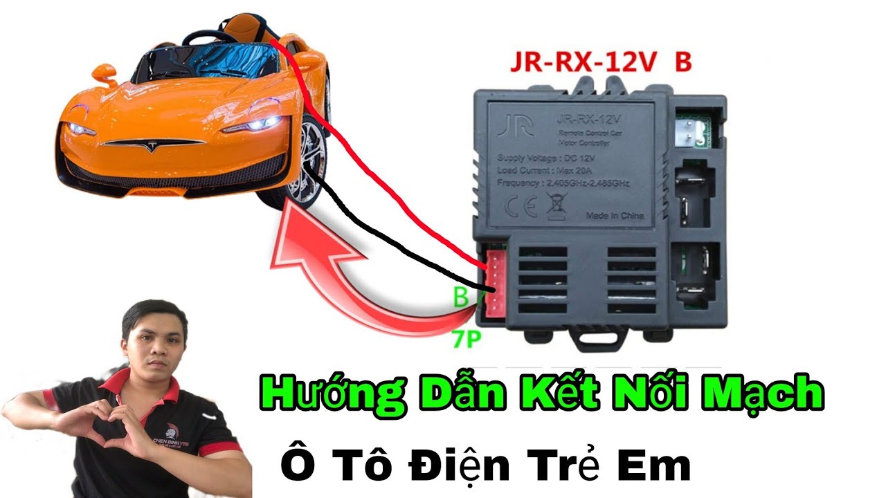 Cách Đi Dây Điện vào Mạch Xe Ô Tô Điện, Sửa Ô Tô Điện Trẻ Em