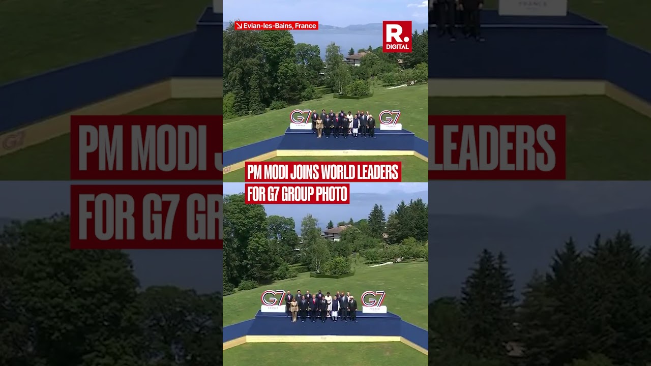 PM Modi Joins World Leaders for G7 Family Photo