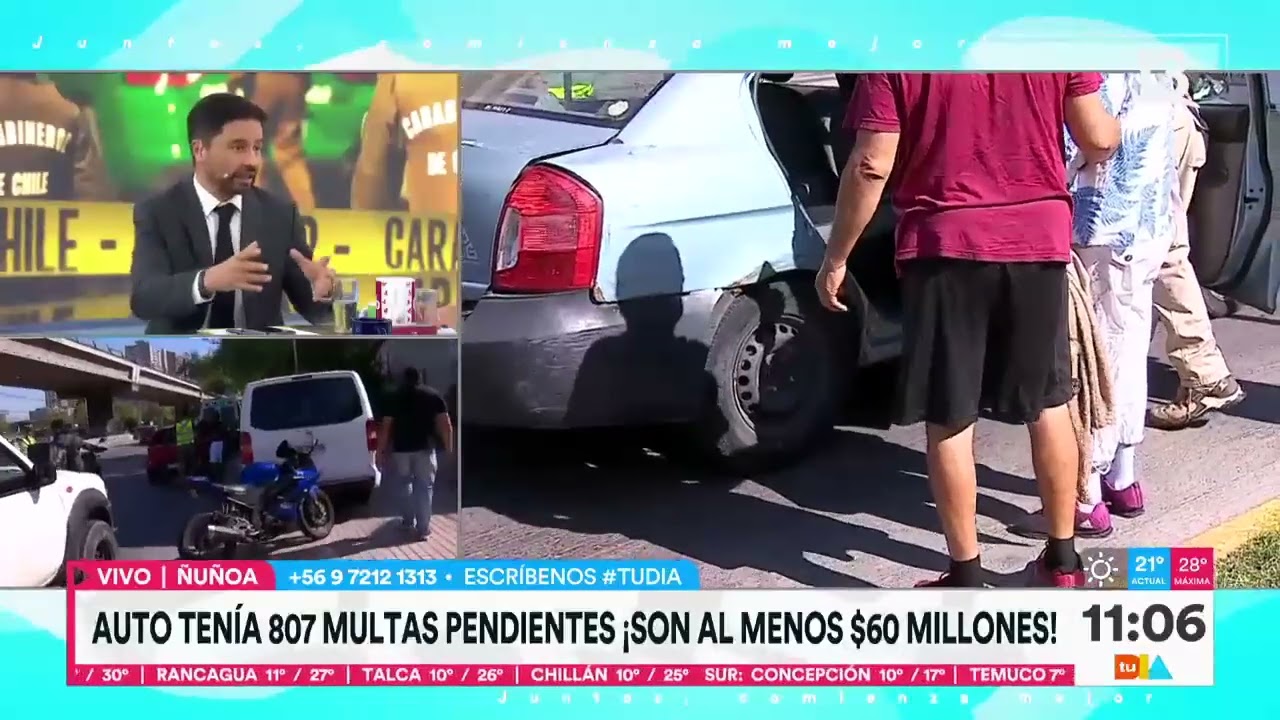 Automovilista fue fiscalizado y ten&iacute;a 807 multas impagas | Tu D&iacute;a | Tu D&iacute;a