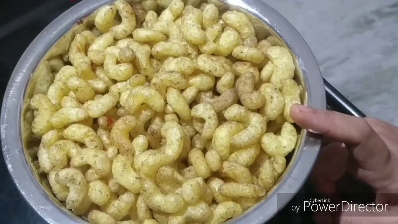 Puffed corn recipe/How to fry corn/corn puff recipe/cheesy corn puff snacks/ corn murmura recipe