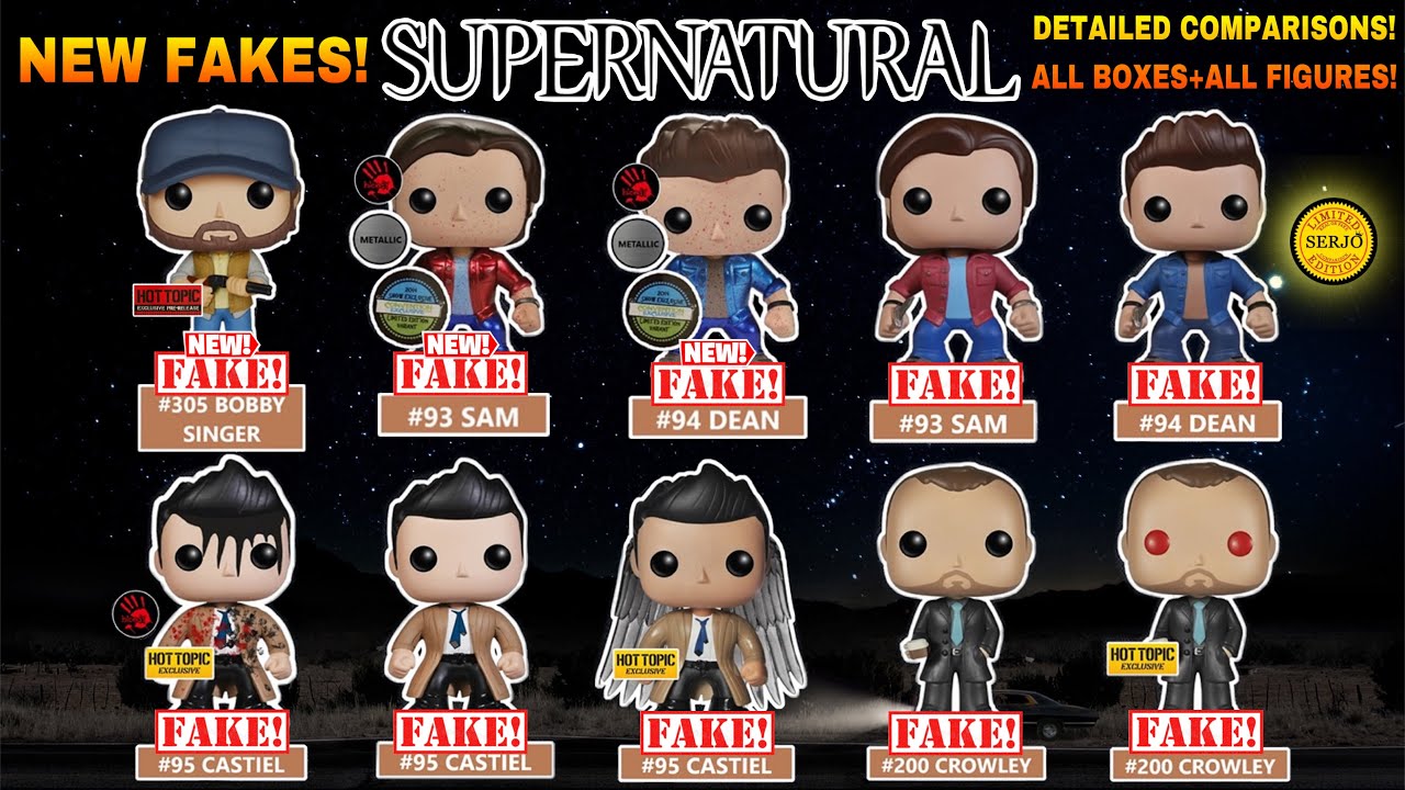 Detailed comparisons of all fakes by Funko POP! Supernatural! Boby Singer 305!