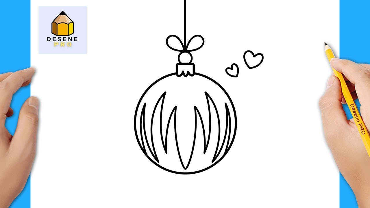 Cum Sa Desenezi Un Glob De Craciun Pas Cu Pas | Desene de Crăciun de desenat 🎅